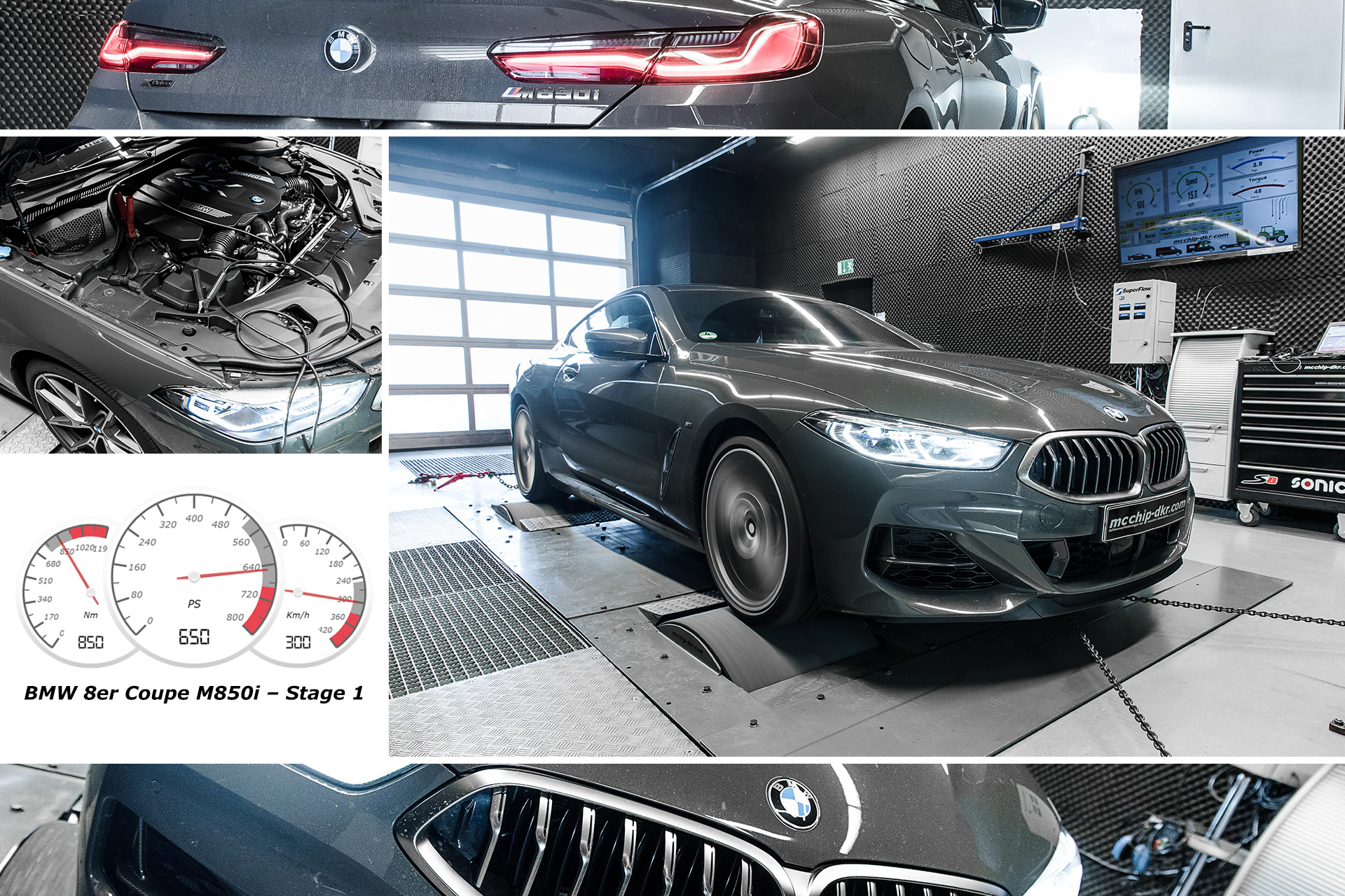 BMW M850i G15 stage1 650hp仕様チューニングプログラムのご案内