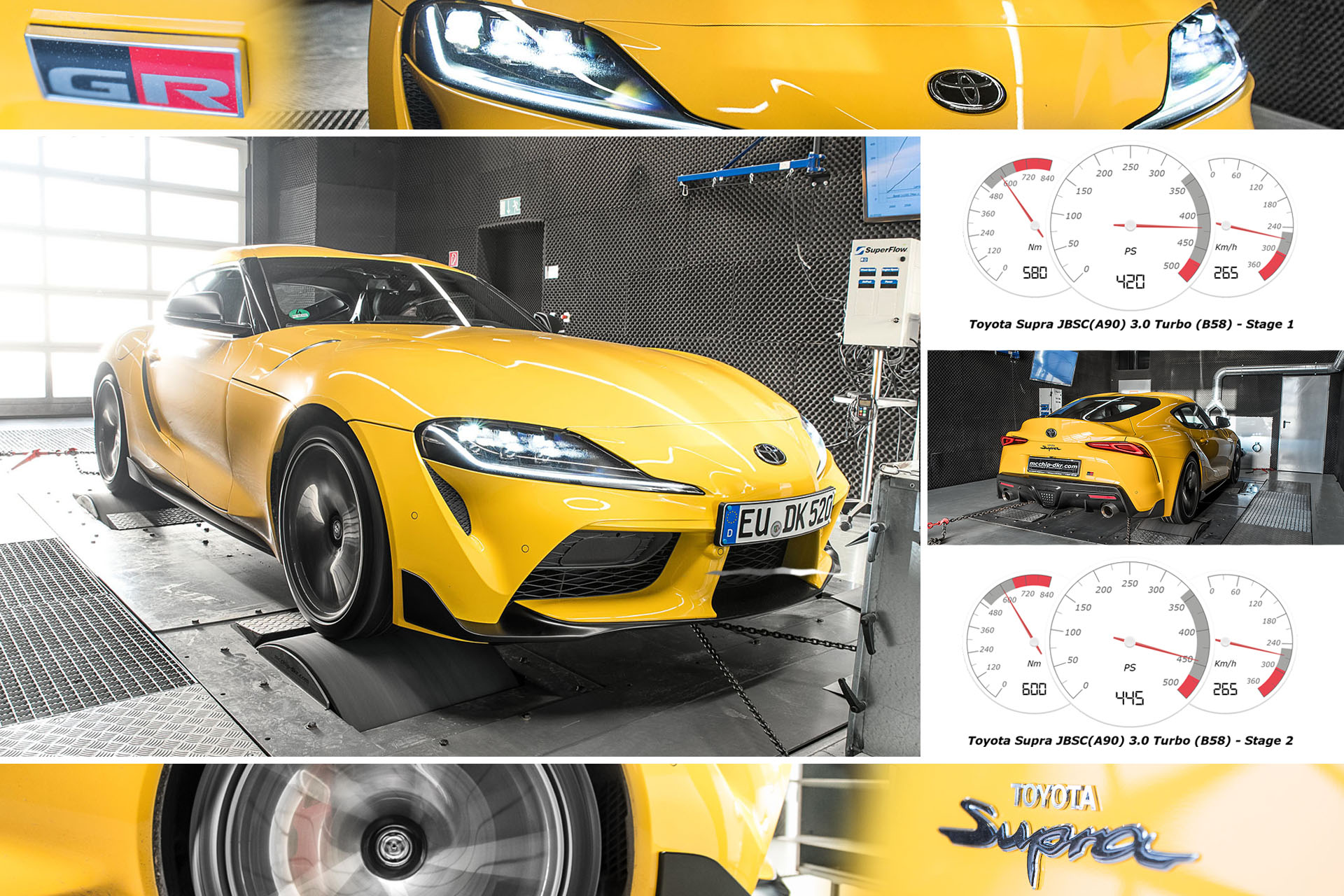 SS Tuner トヨタ スープラ & マイスト　インプレッサ TOYOTA Supra A90 mcchip-dkr stage1-2 445ps / 600Nm | mcchip
